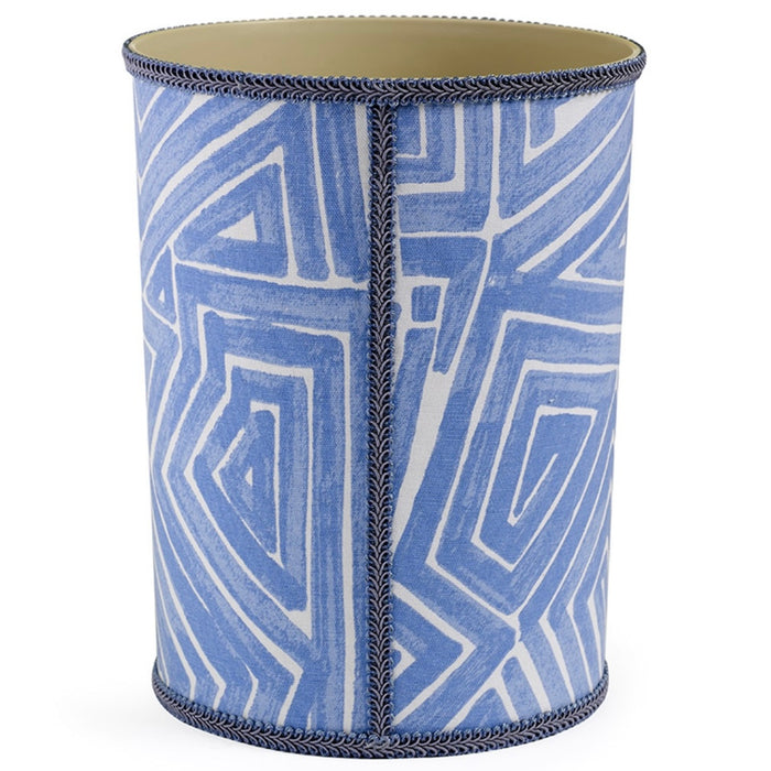 Blue Maze Wastebasket - Maisonette Shop
