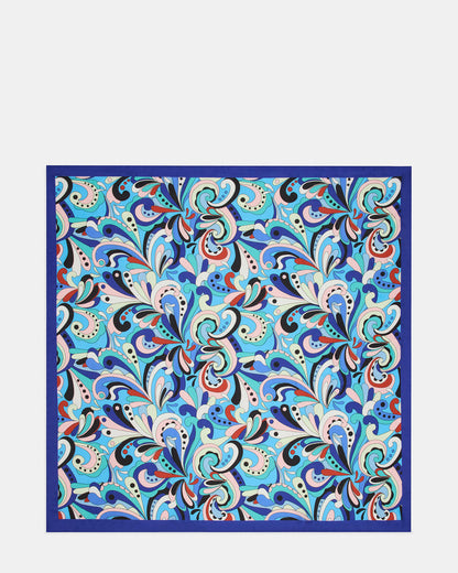 BLUE PRINTED SCARF