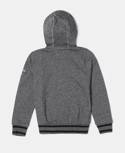 Super Combed Cotton French Terry Hoodie Jacket - Black Grindle-2