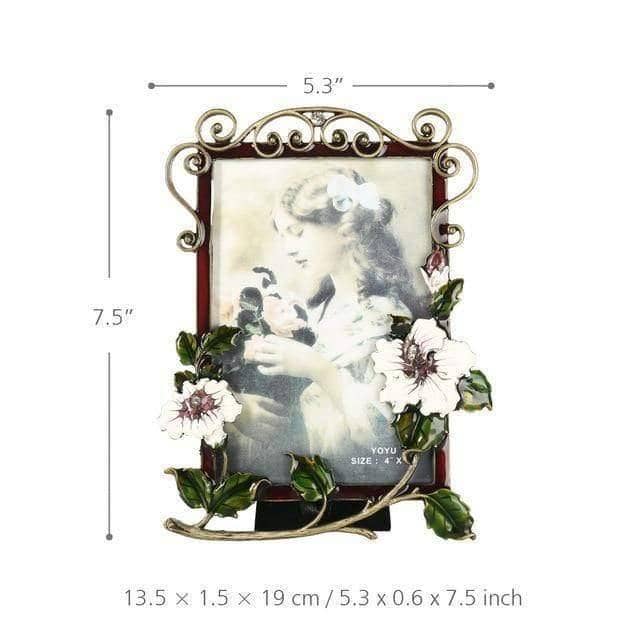 Branches & Flower Alloy Photo Frame - Display Memories in Style
