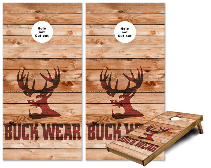 Buck wear cornhole wraps