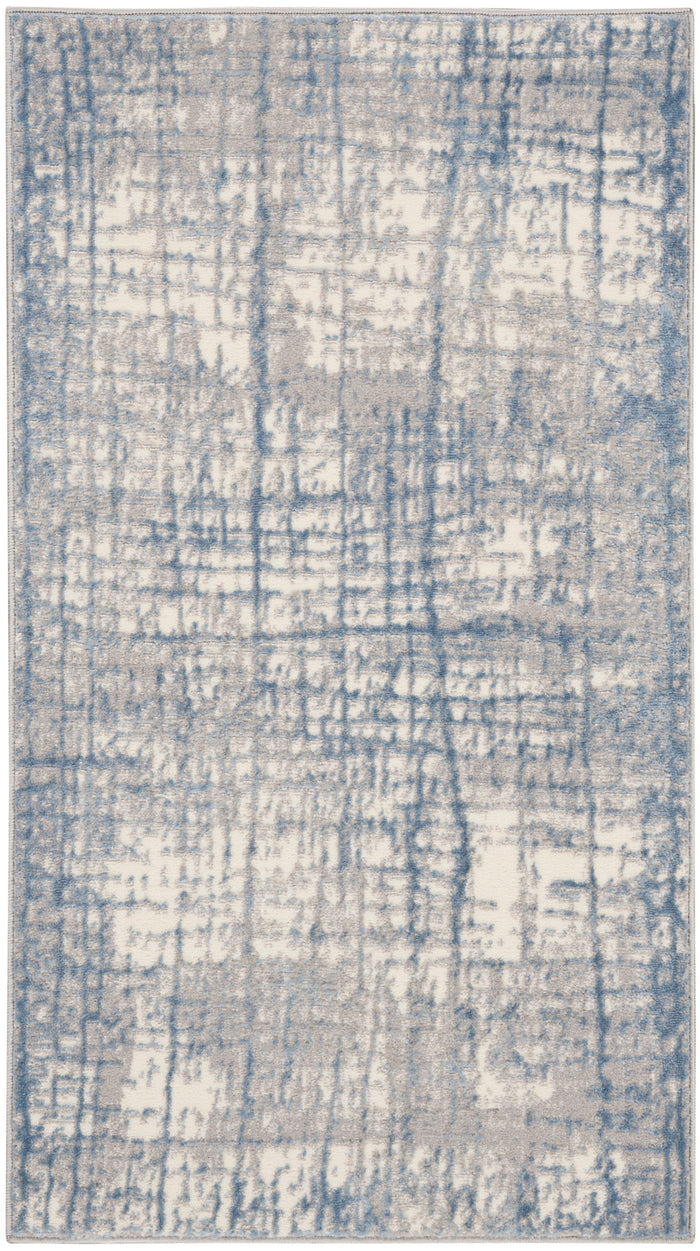 The Rug Corner Calvin Klein Calvin Klein Rush - Ivory/Blue Area Rug CK950