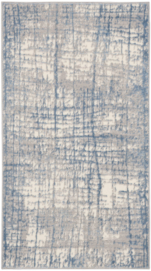 The Rug Corner Calvin Klein Calvin Klein Rush - Ivory/Blue Area Rug CK950
