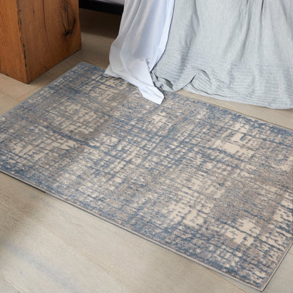 The Rug Corner Calvin Klein Calvin Klein Rush - Ivory/Blue Area Rug CK950