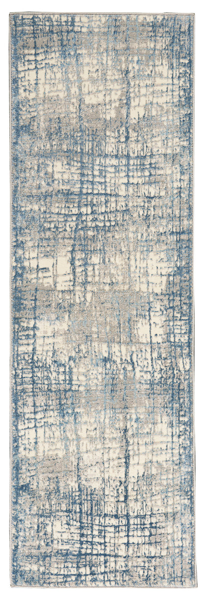The Rug Corner Calvin Klein Calvin Klein Rush - Ivory/Blue Area Rug CK950