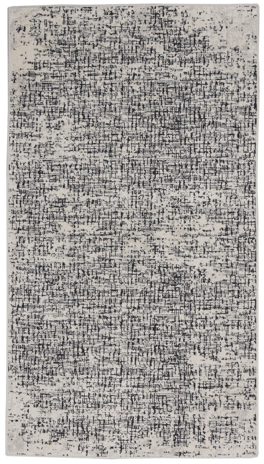 Calvin Klein Vapor - Ivory/Black Area Rug CK971