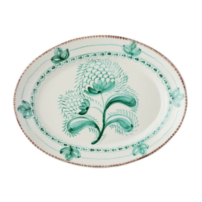 Casa Nuno Green & White Serving Dishes