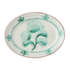 Casa Nuno Green & White Serving Dishes