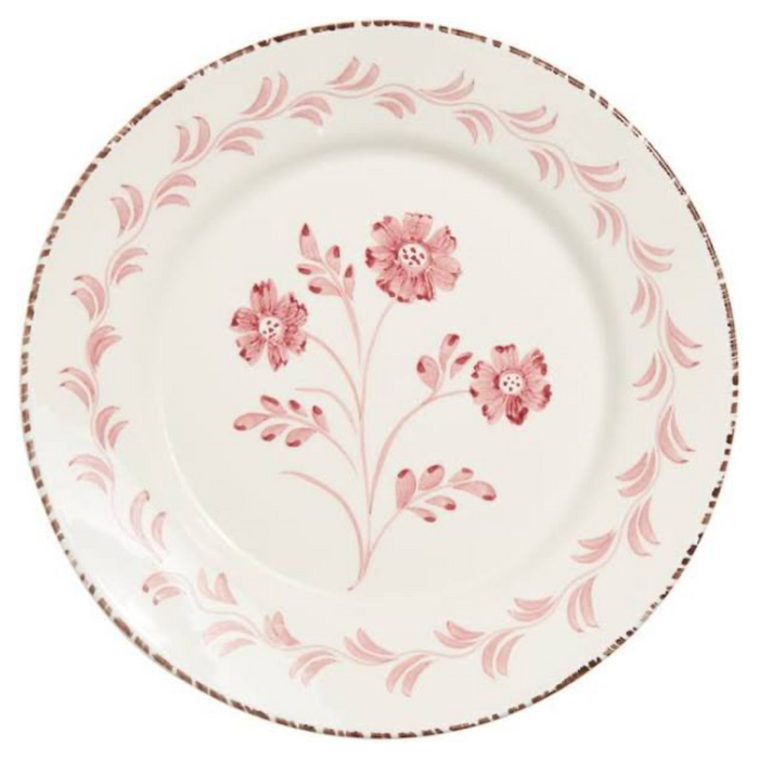 Casa Nuno Pink & White Dinner Plates