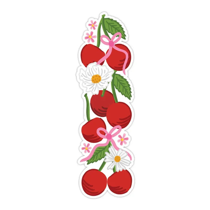 Cherries Die Cut Bookmark