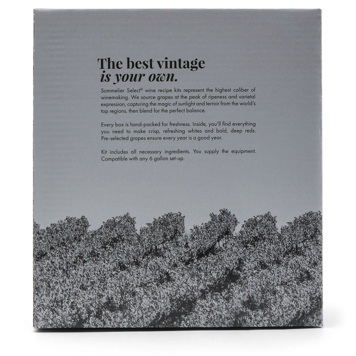 Chilean Malbec (6G) Wine Kit - Master Vintner® Sommelier Select® back