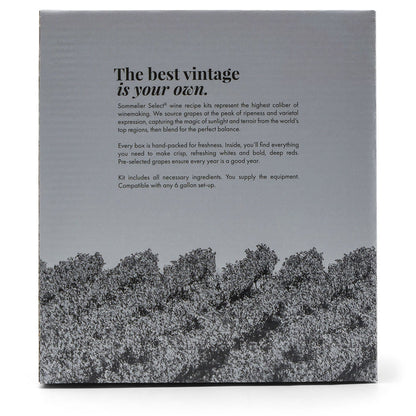 Chilean Malbec (6G) Wine Kit - Master Vintner® Sommelier Select® back