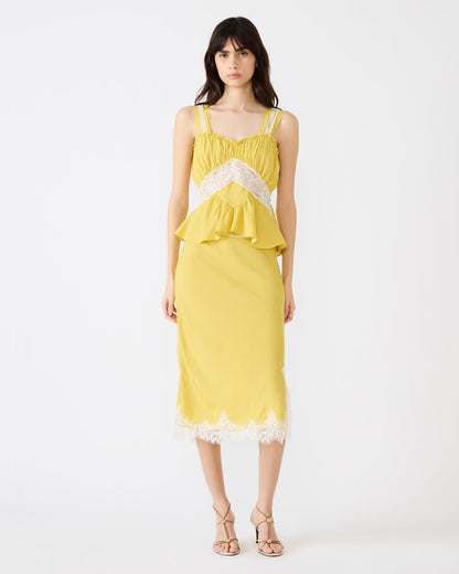 CINTHIA SKIRT GOLDEN LIME
