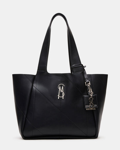 CLANCY Bag Black Large Slouchy Shoudler Strap Tote Handbag | Steve Madden