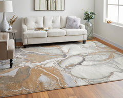 The Rug Corner Feizy Clio Modern Abstract - Gray/Brown