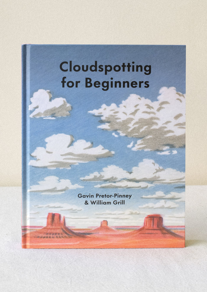A hardcover book titled "Cloudspotting for Beginners".