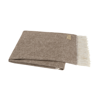 Cocoa Herringbone Throw