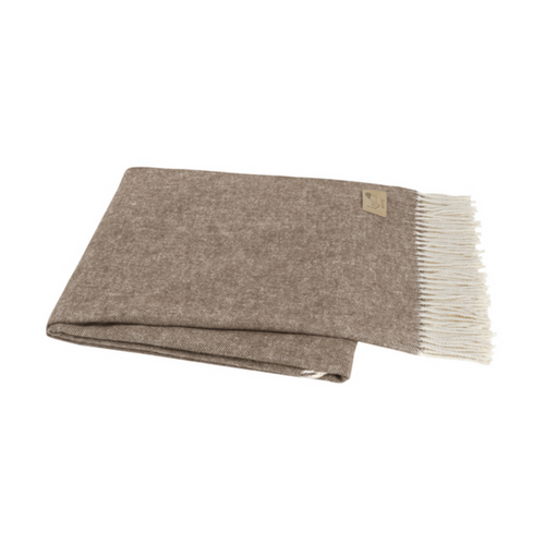Cocoa Herringbone Throw