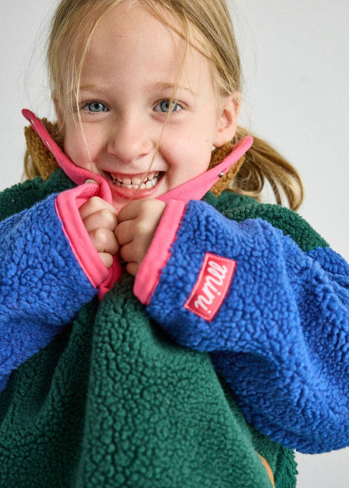 Color Block Fleece Pullover | Pink - Alice & Wonder