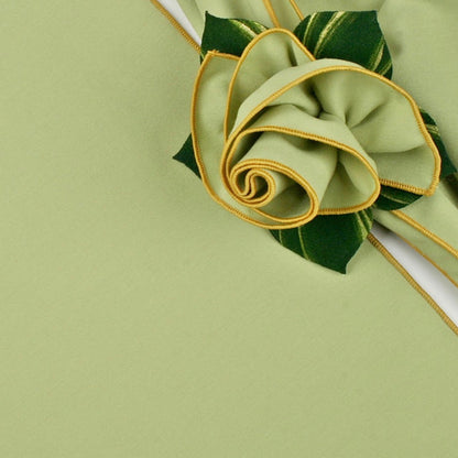 Color Trimmed Napkin Honeydew/Gold - Maisonette Shop