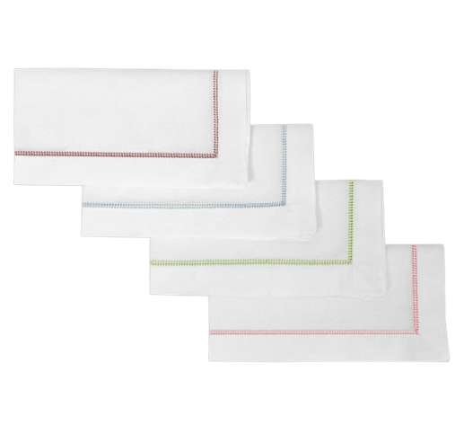 Colored Hemstitch Napkin - Maisonette Shop