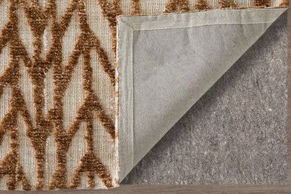 The Rug Corner Feizy Colton Modern Chevron - Brown/Tan  Colton Modern Chevron - Brown/Tan