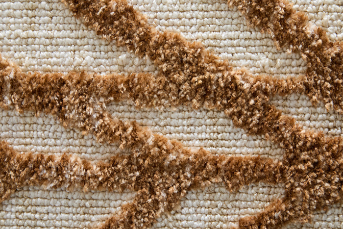 The Rug Corner Feizy Colton Modern Chevron - Brown/Tan  Colton Modern Chevron - Brown/Tan