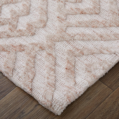 lifestyle The Rug Corner Feizy Colton Modern Diamond - Pink/Ivory