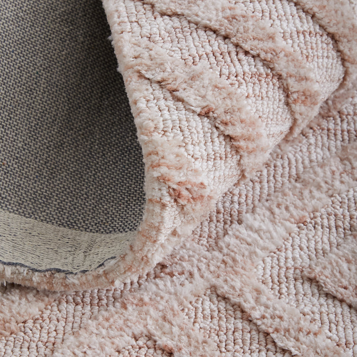 The Rug Corner Feizy Colton Modern Diamond - Pink/Ivory