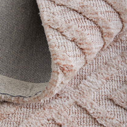The Rug Corner Feizy Colton Modern Diamond - Pink/Ivory