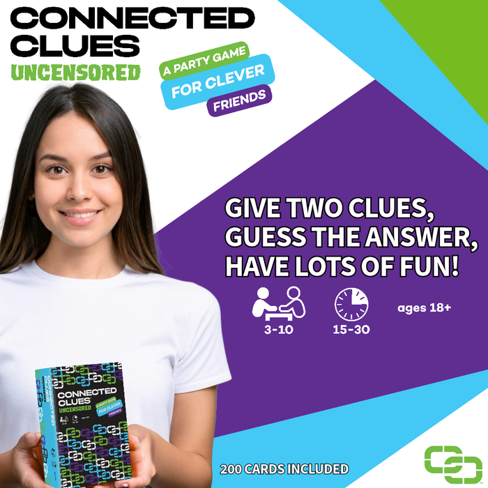 Connected Clues Uncensored Party Game