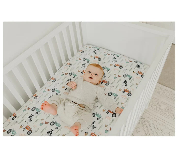 Copper Pearl Farm Crib Sheet - Jo