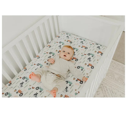 Copper Pearl Farm Crib Sheet - Jo