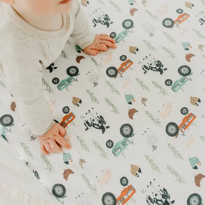 Copper Pearl Farm Crib Sheet - Jo