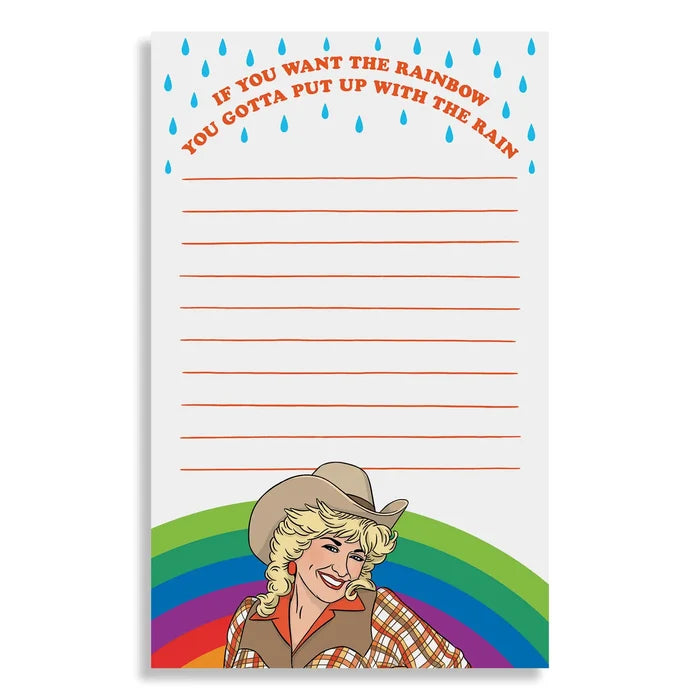 Cowgirl Rainbow Notepad