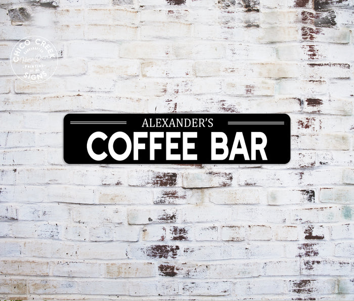 Custom Coffee Bar Decor Sign