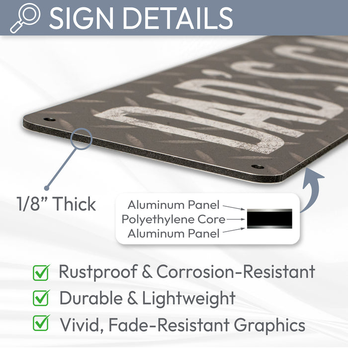 Custom Metal Sign Rustic – Personalized Name, Logo, Business or Bar Sign (4x13, 6x18, 8x24 - Horizontal)