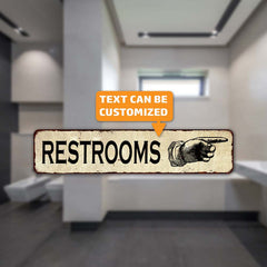 Custom Sign Right Hand Pointer