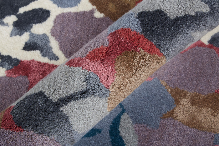 The Rug Corner Feizy Dafney Transitional Floral & Botanical - Blue/Gray/Pink