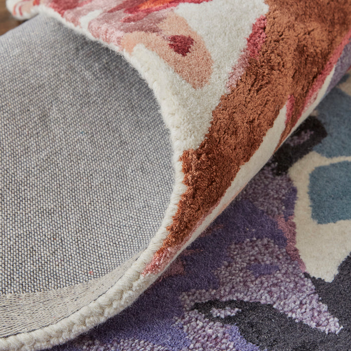 The Rug Corner Feizy Dafney Transitional Floral & Botanical - Red/Blue/Purple