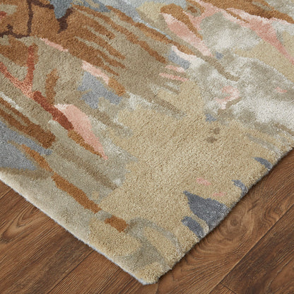 The Rug Corner Feizy Dafney Transitional Floral & Botanical - Tan/Gray/Green  Dafney Transitional Floral & Botanical - Tan/Gray/Green