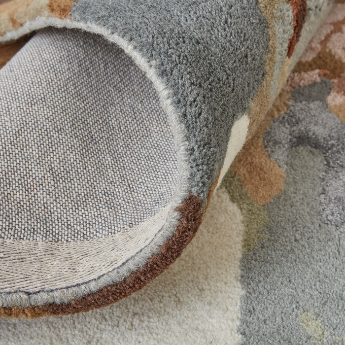 The Rug Corner Feizy Dafney Transitional Floral & Botanical - Tan/Gray/Green  Dafney Transitional Floral & Botanical - Tan/Gray/Green