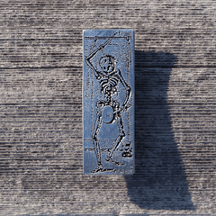Danse Macabre Skeleton Drummer Pin by The Roving House