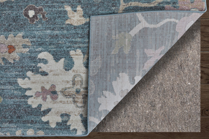 The Rug Corner Feizy Dartmouth Transitional Abstract - Blue/Ivory/Pink