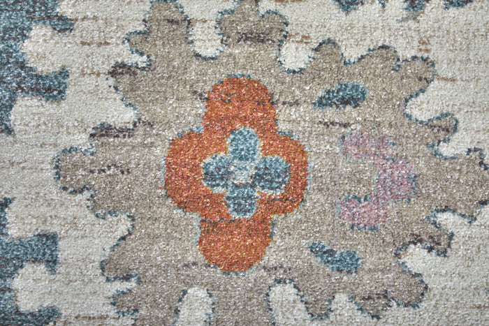 The Rug Corner Feizy Dartmouth Transitional Abstract - Blue/Ivory/Pink