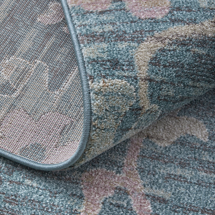 The Rug Corner Feizy Dartmouth Transitional Abstract - Blue/Ivory/Pink