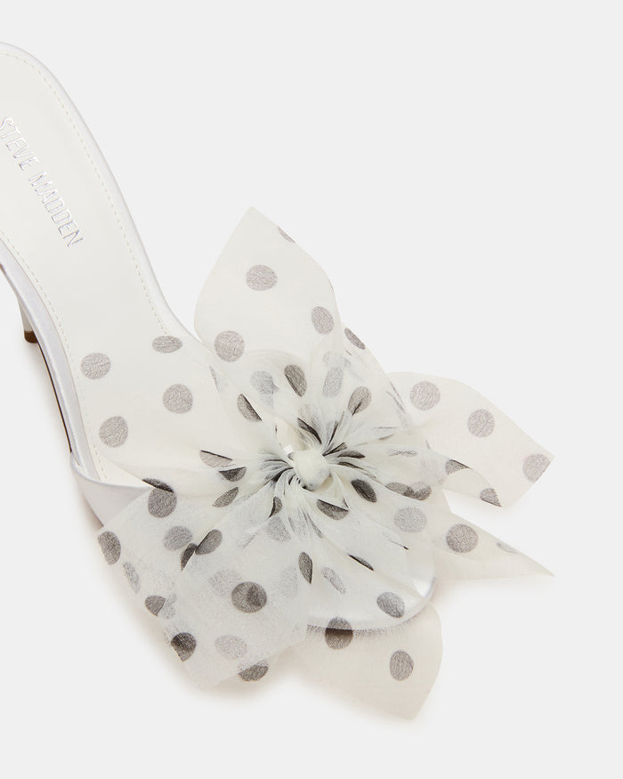 DAVINA TULLE WHITE/BLACK POLKA DOT