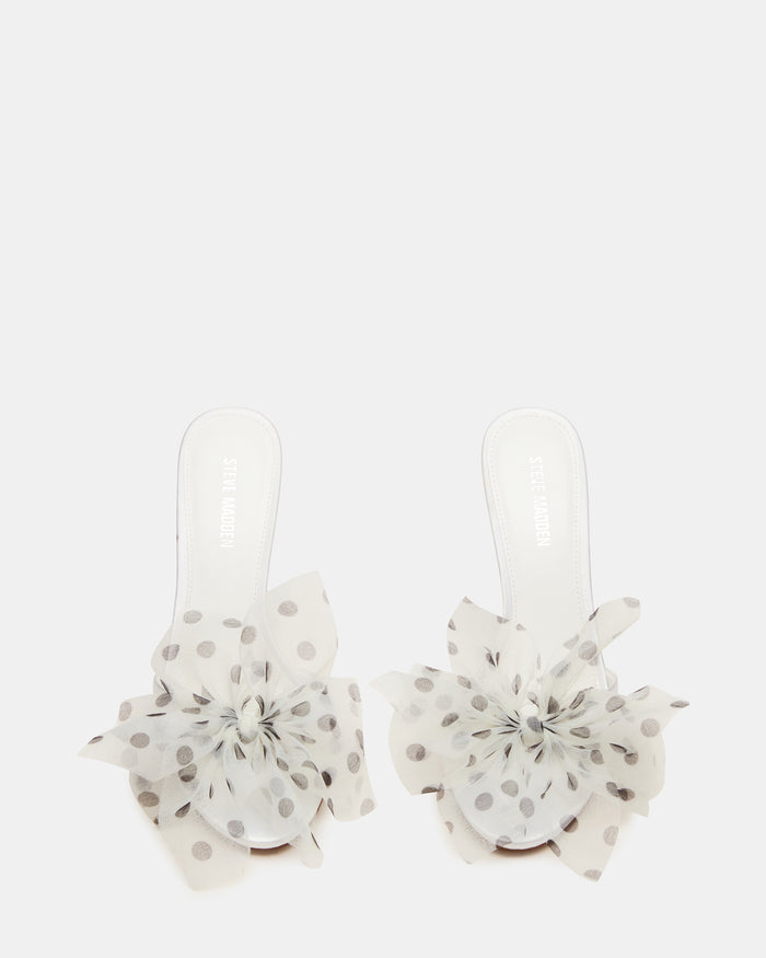 DAVINA TULLE WHITE/BLACK POLKA DOT