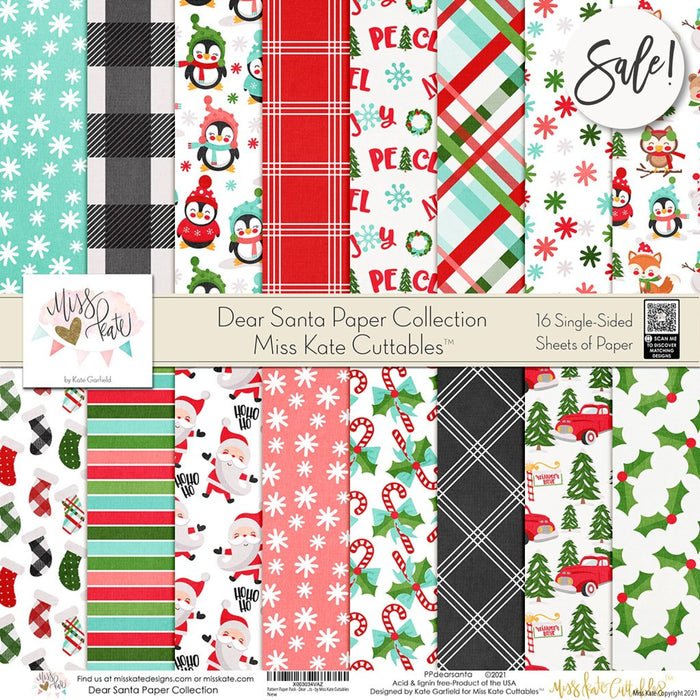 Dear Santa - Paper Pack Single Sided 12X12 (Ss)