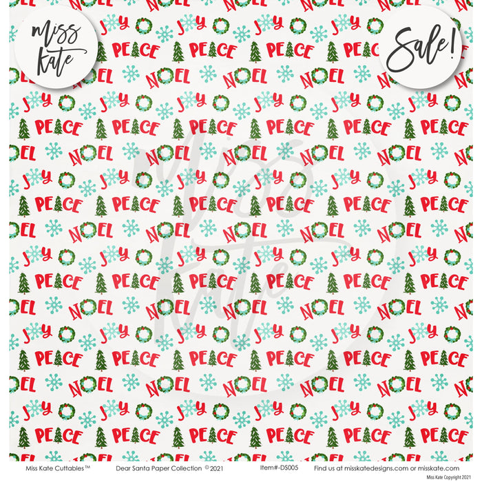 Dear Santa - Paper Pack Single Sided 12X12 (Ss)